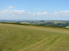 View across golf course