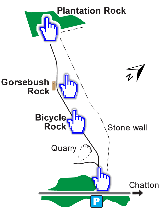 Site map of Weetwood Moor