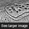A laser scanned image of Horseshoe Rock