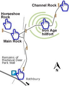 Site map of Lordenshaw